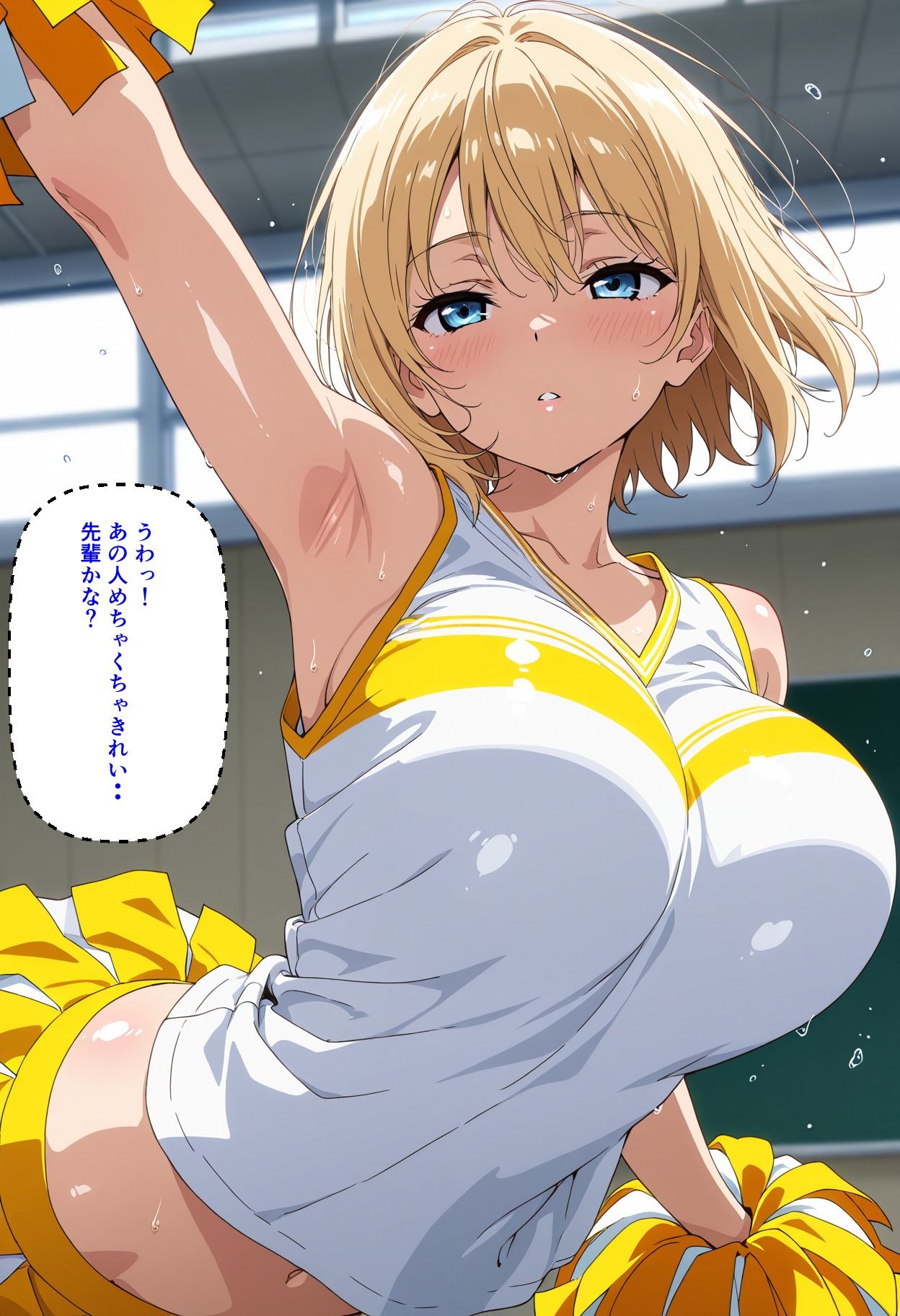 チアリーダー2人に囲まれた新入生マネージャーのエロい毎日の記録 - サンプル画像 1