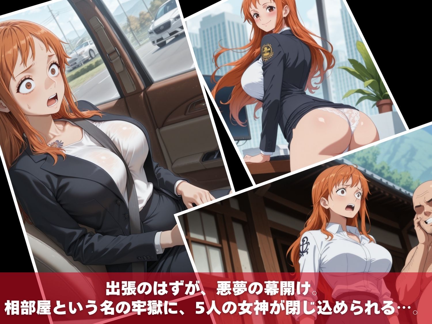 ワ●ピース温泉旅館の旅〜キモおじの肉便器海賊団〜 - サンプル画像 1