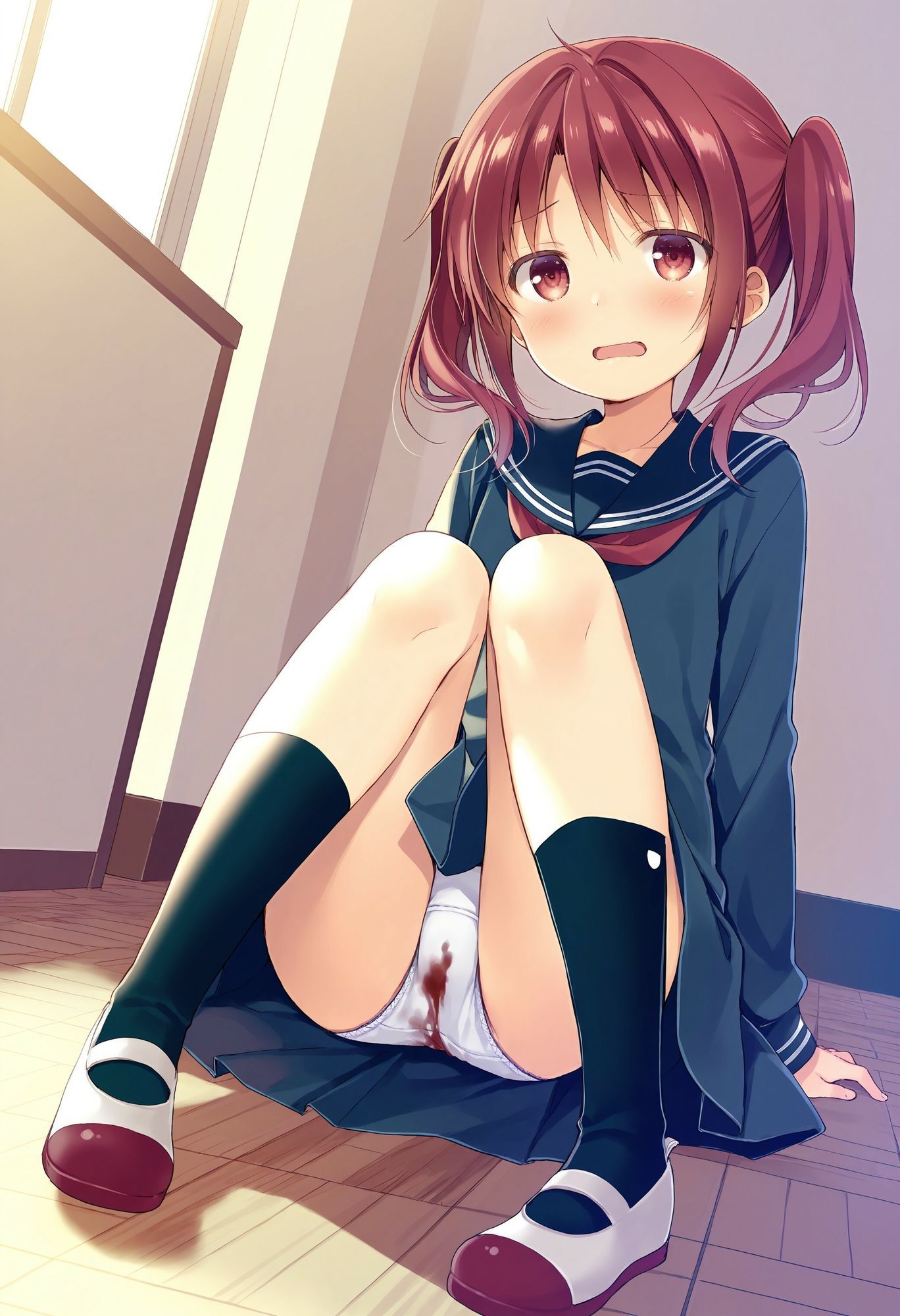 可愛い同級生の汚パンツ  生理編 - サンプル画像 1