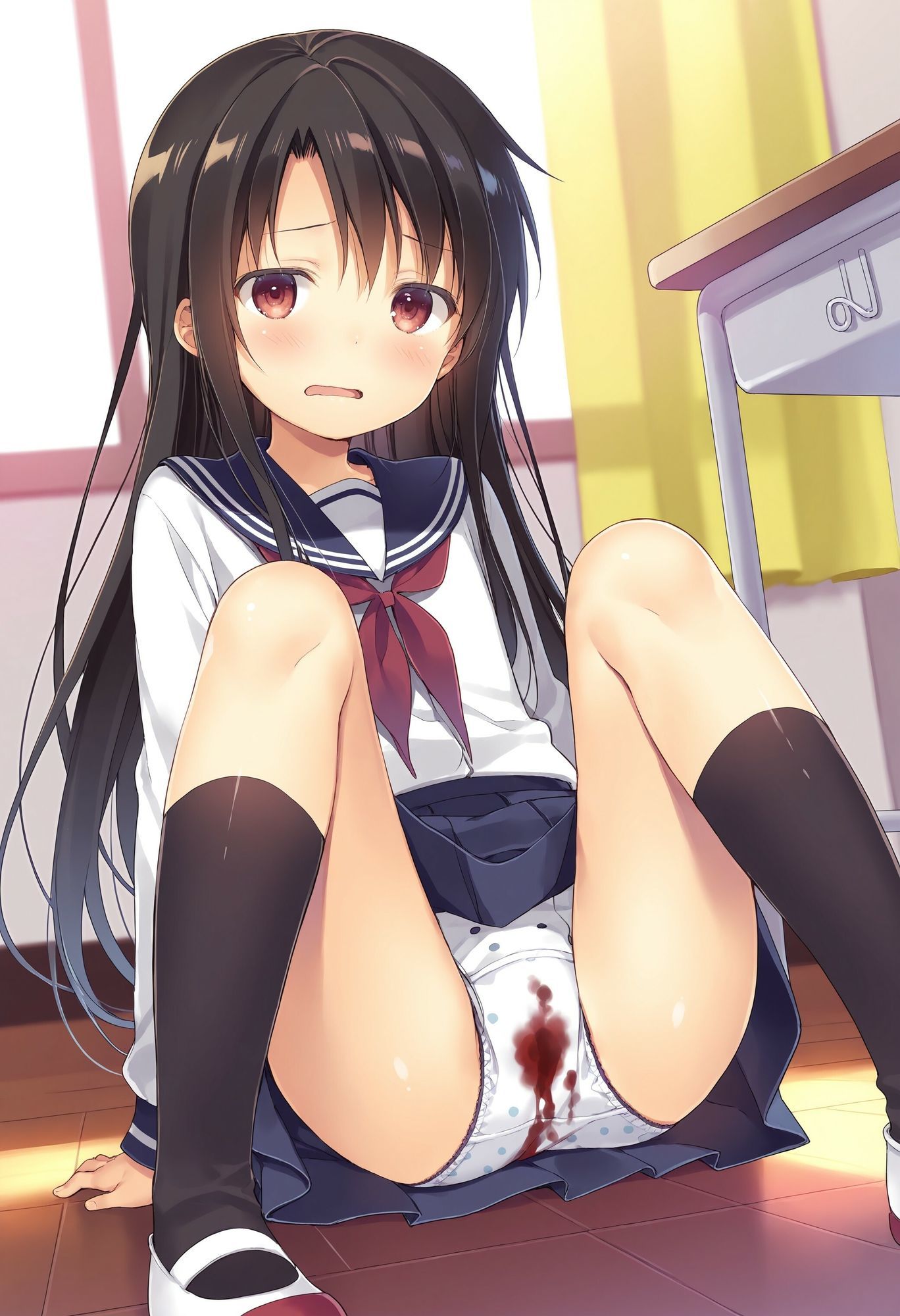 可愛い同級生の汚パンツ  生理編 - サンプル画像 10