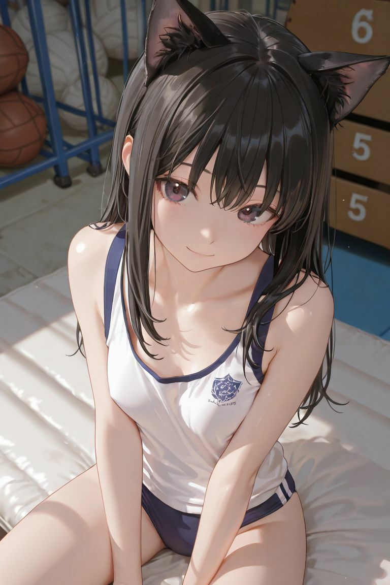 猫耳JKと体育館で - サンプル画像 9