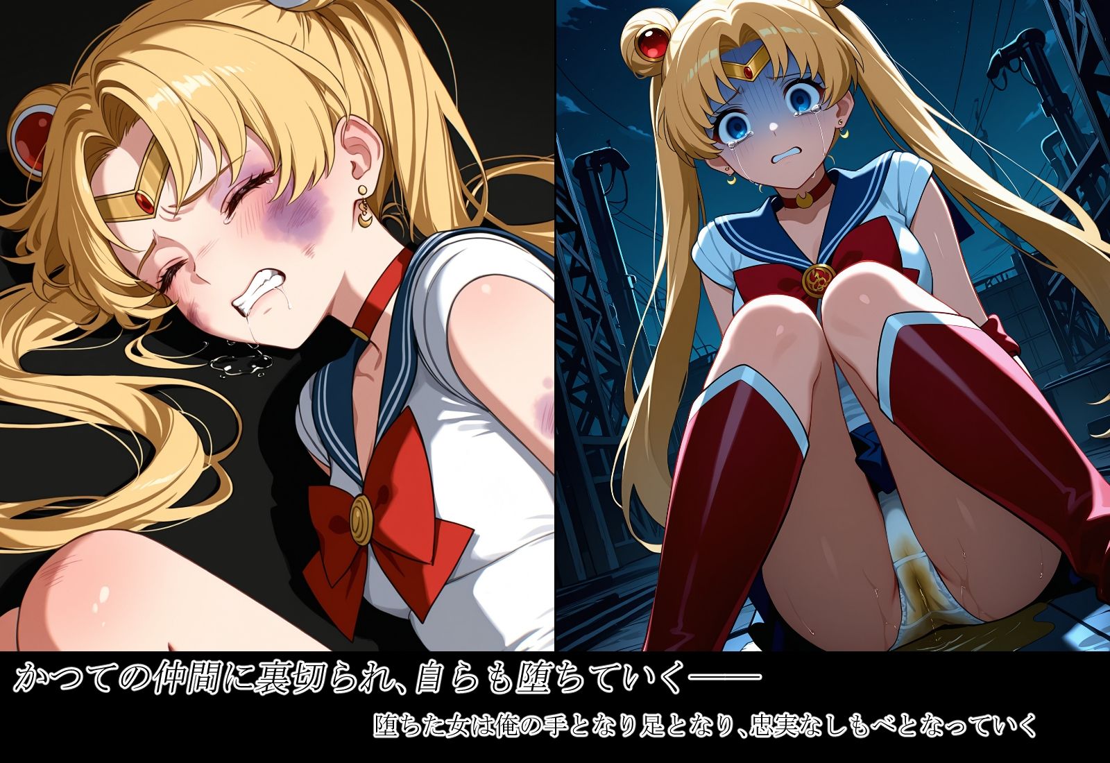 雑魚妖魔の俺がセーラー戦士を堕とすまで5 - サンプル画像 2