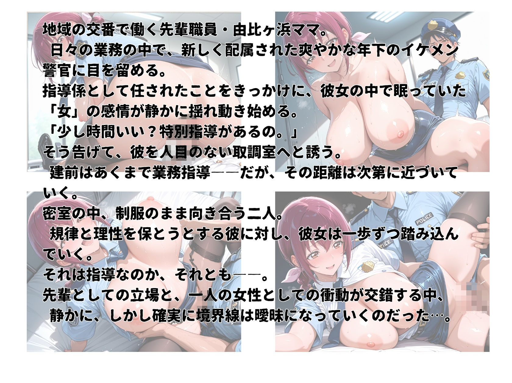 【プ●キュア/星●育代】熟した肉体で取り調べ  熟女婦人警官 - サンプル画像 1