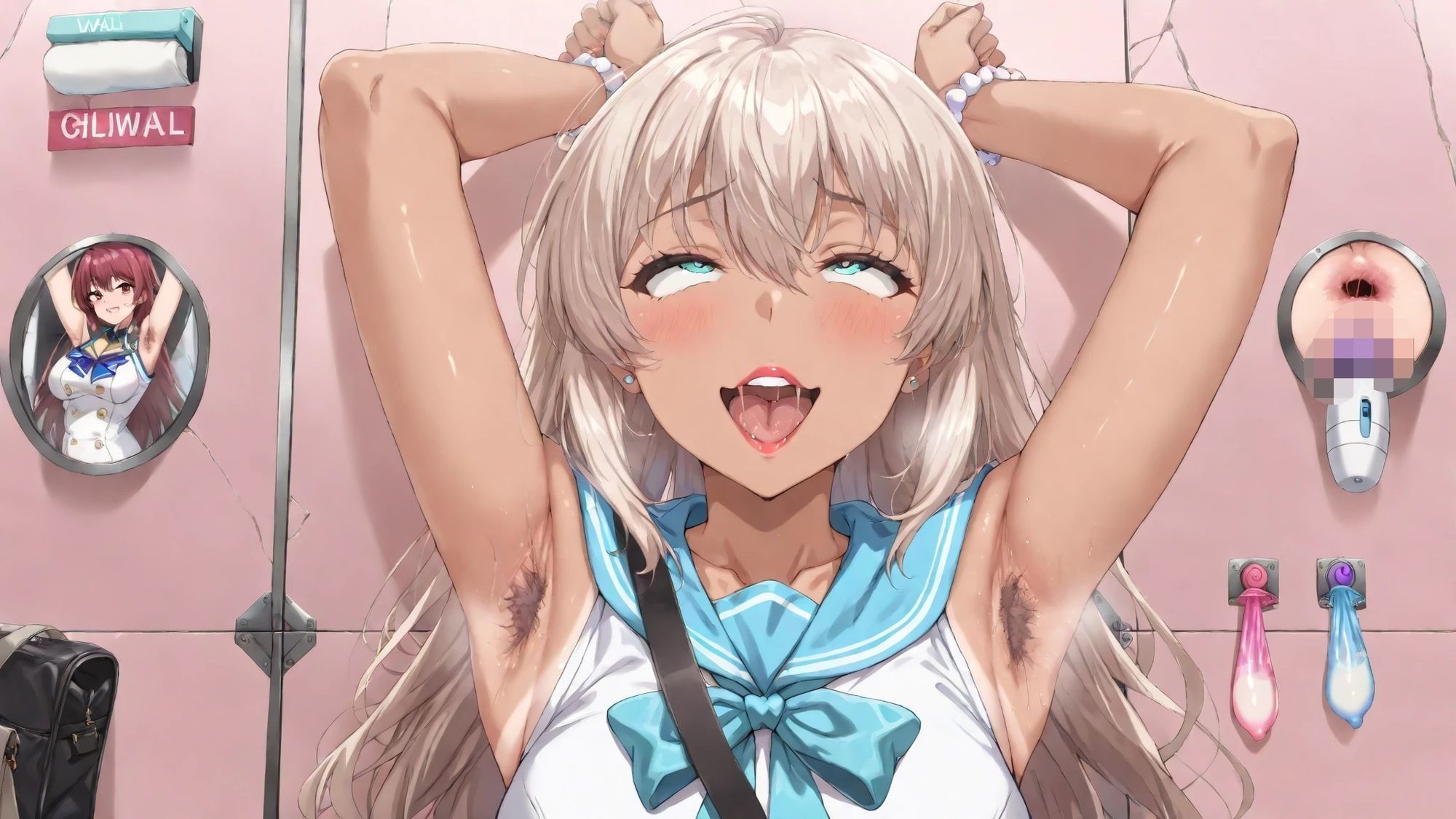 JKビッチ・壁穴便女クラブ〜後編 - サンプル画像 2