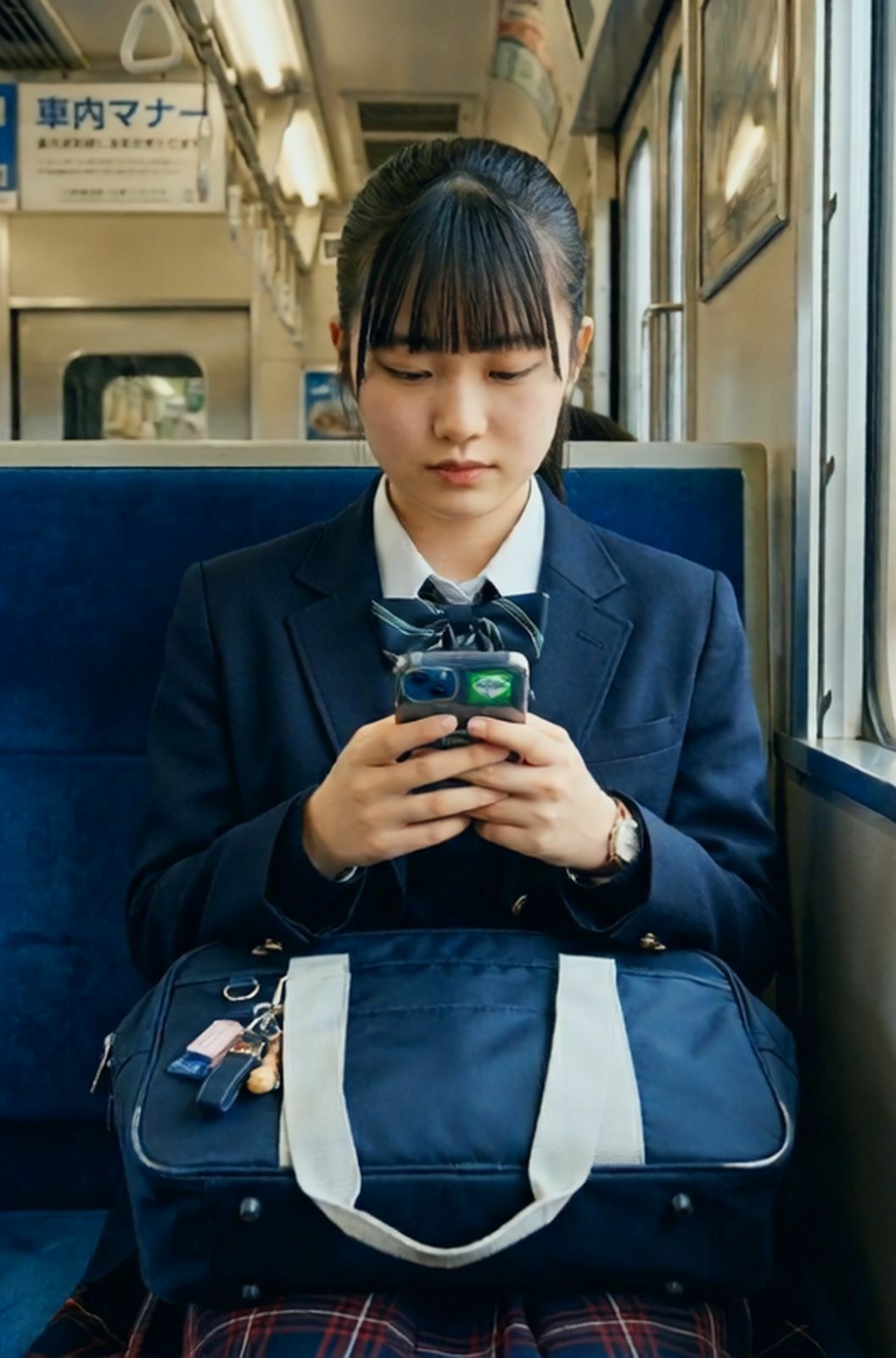 【AI動画】GGC vol.37 電車編14【制服パンチラ】 - サンプル画像 5