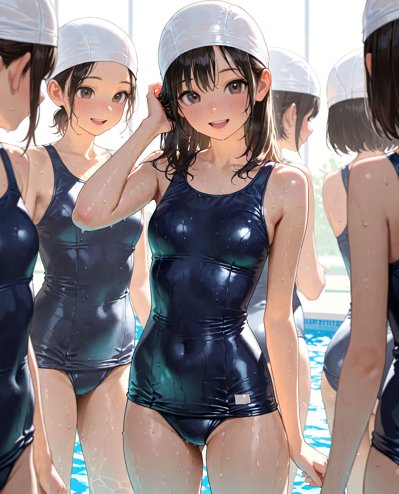 【483枚】狙われたスクール水着の少女たち！ - サンプル画像 1