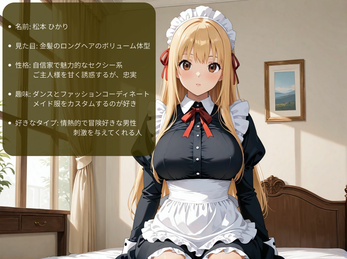 あまあま巨乳JKメイドの濃密ご奉仕タイム（はーと）【120fps/AI高画質】 - サンプル画像 4