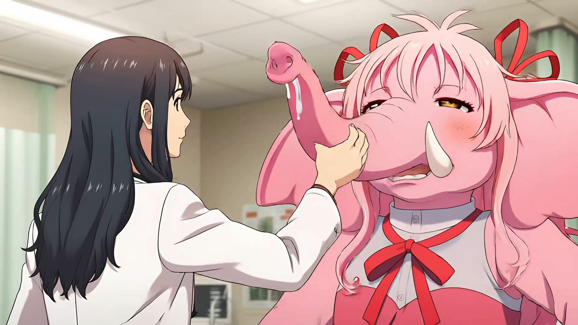 ピンクゾウのセクシーなくしゃみ！（MP4アニメーション）/ Pink Elephant’s Sexy Sneeze！ （MP4 Animation） - サンプル画像 5