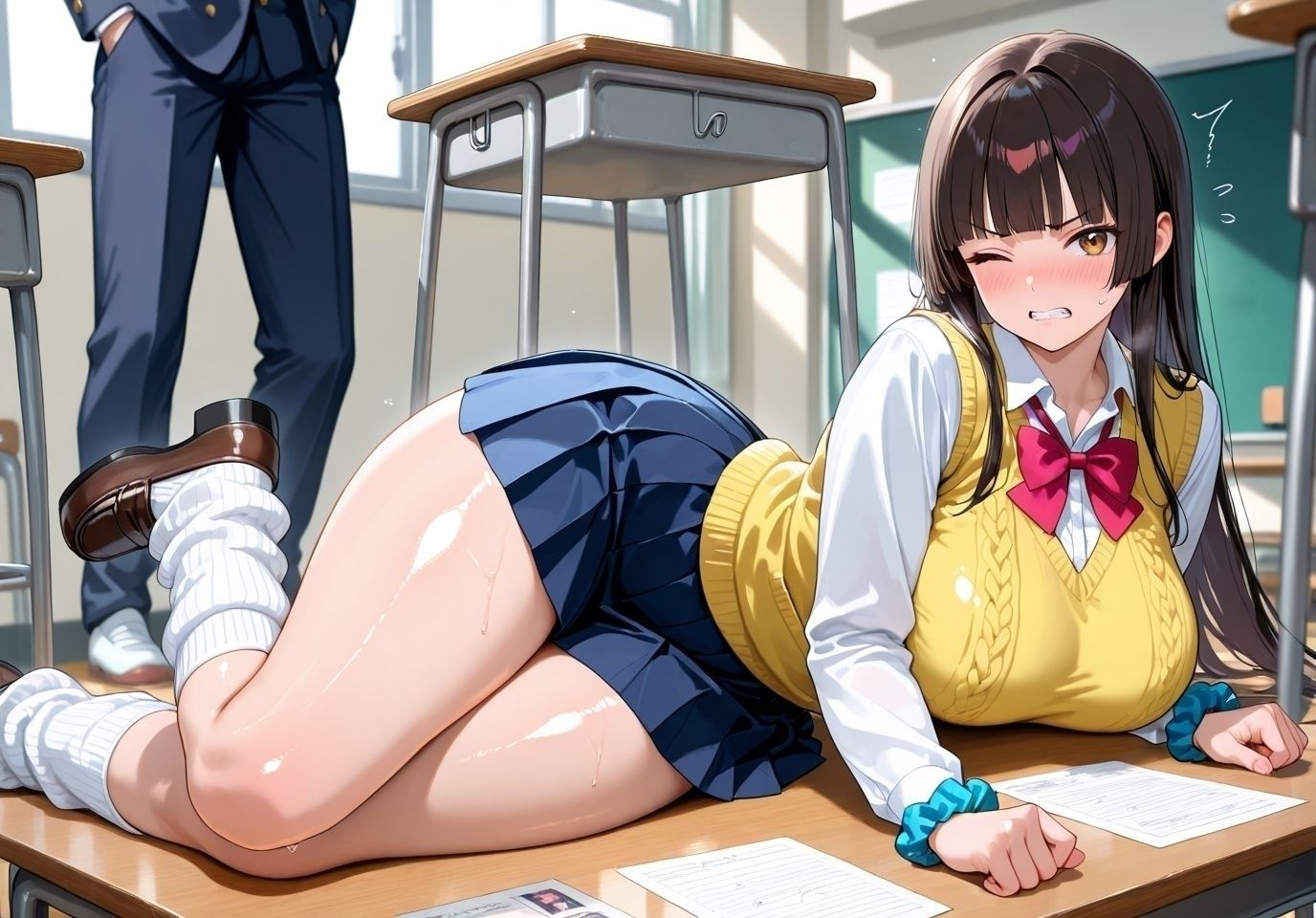 ムチムチ美女のアナル観察 - サンプル画像 1