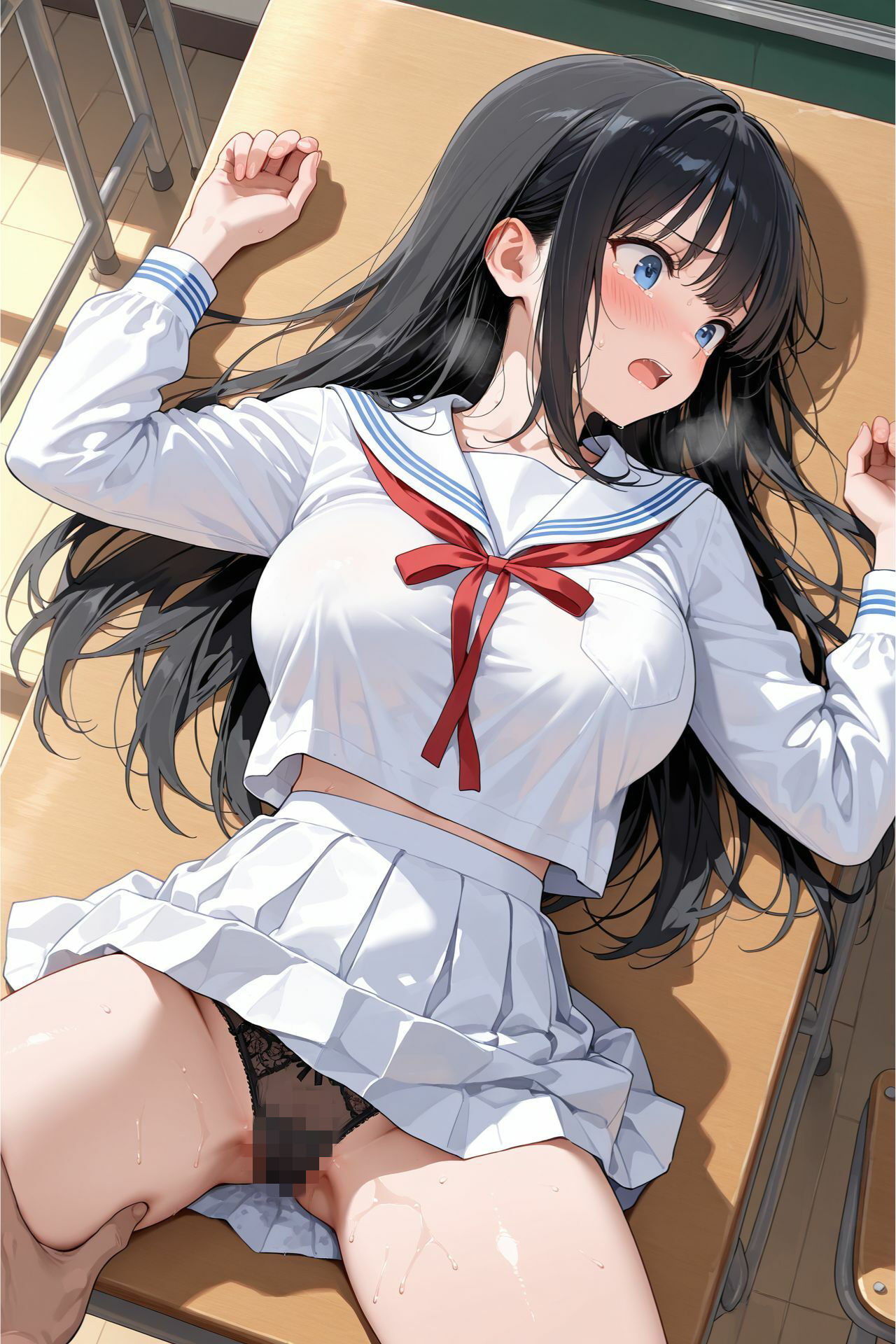 生意気な黒髪清楚JKの遠隔ローター屈服シリーズ - サンプル画像 2