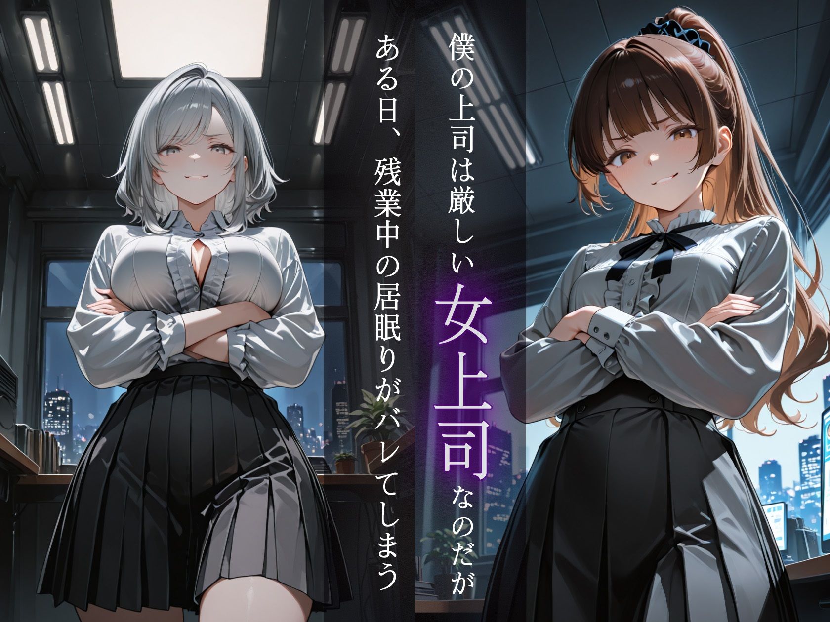 ドSで超肉食の女上司に徹底搾精される - サンプル画像 1