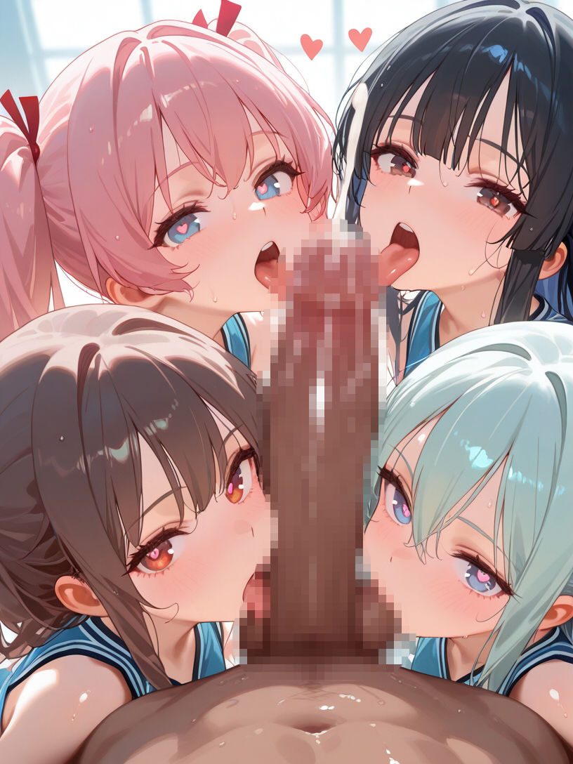 巨乳チアガールとハーレムエッチ7 - サンプル画像 5