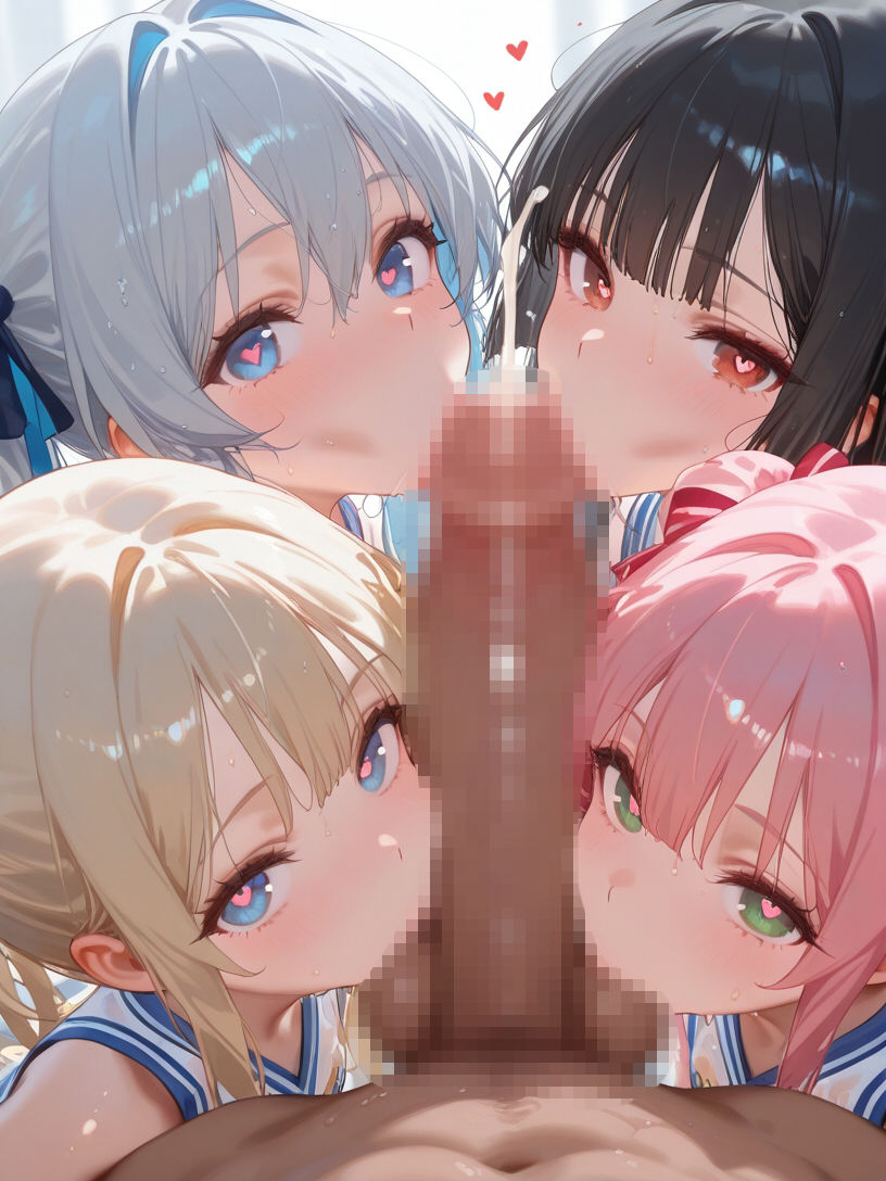 巨乳チアガールとハーレムエッチ8 - サンプル画像 5