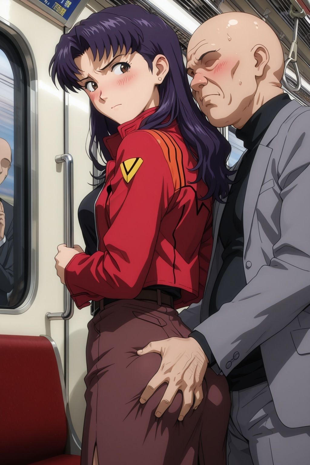 痴〇電車に堕ちたミサト - サンプル画像 4