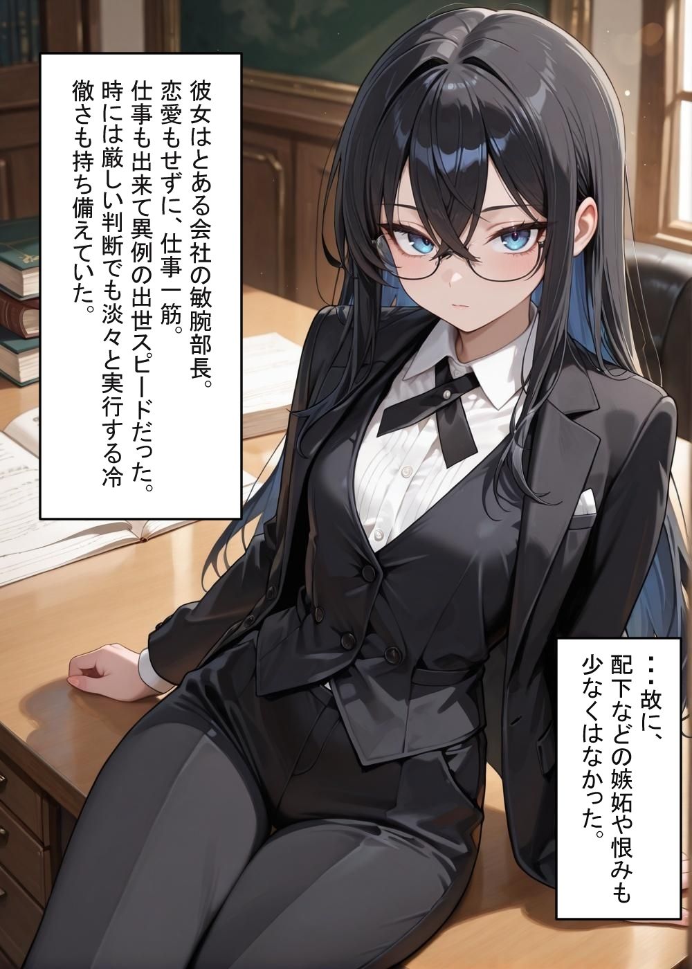 クビにされた男がプライドの高い女部長を催●術で何夜も凌●しまくる話 - サンプル画像 1