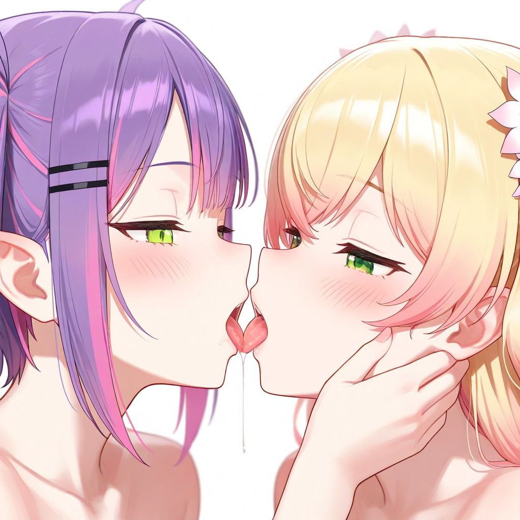 桃◯ねねと常◯トワ ねねトワ百合えっち - サンプル画像 4