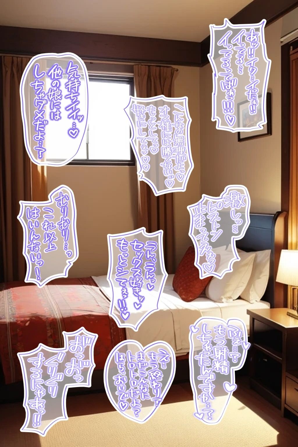 18禁マンガ・同人イラスト集に使える『エッチなカキモジ風ふきだし』素材集4 - サンプル画像 3