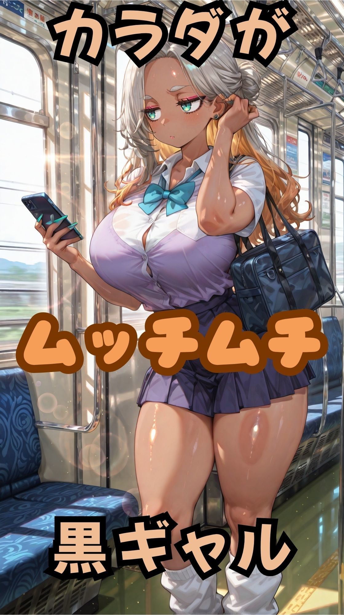 ムチムチ黒ギャルの普段のスガタとエロシチュ - サンプル画像 1