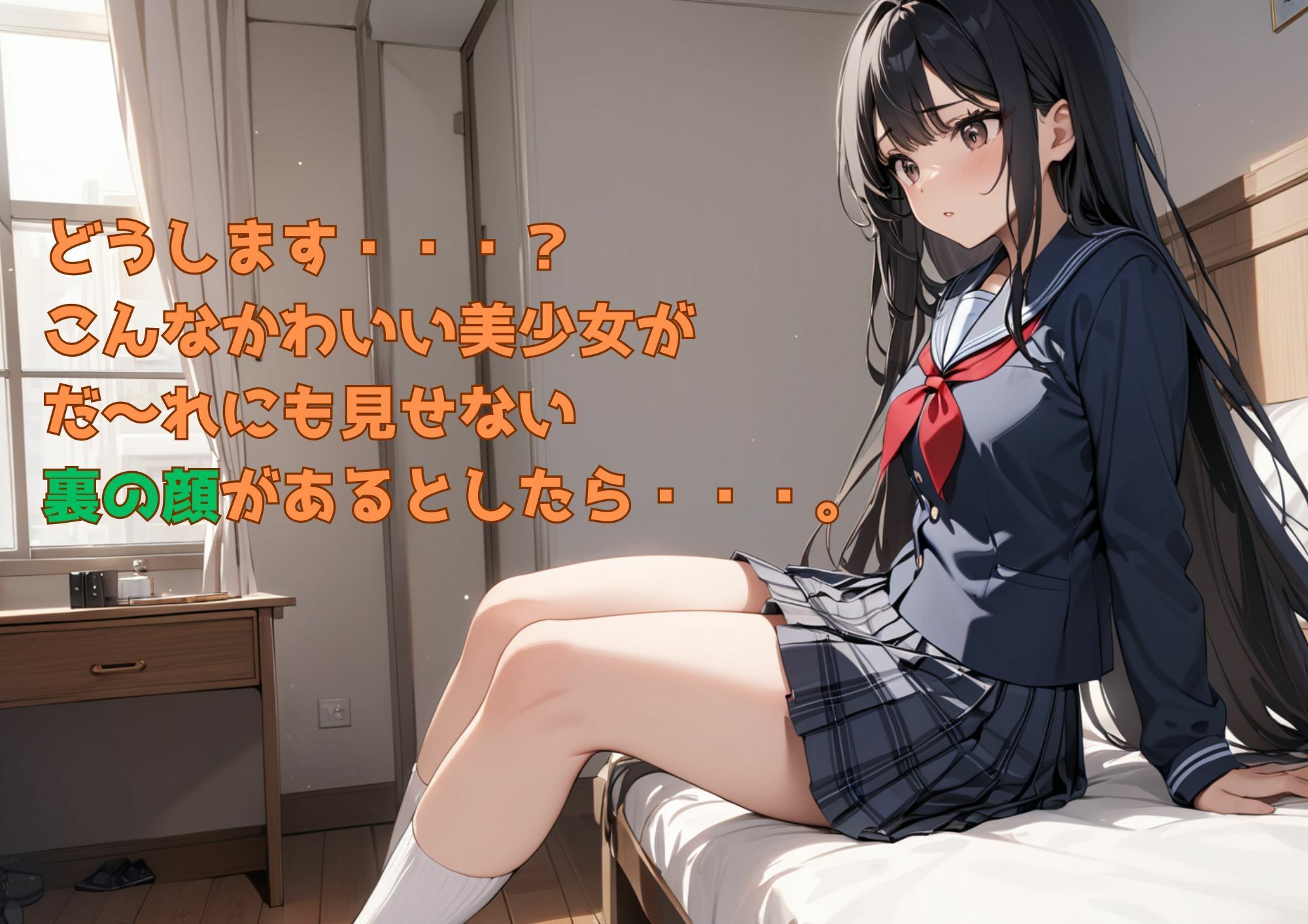 清楚な美少女なのに裏ではま〇こを広げて喘ぐビッチだった件 - サンプル画像 1