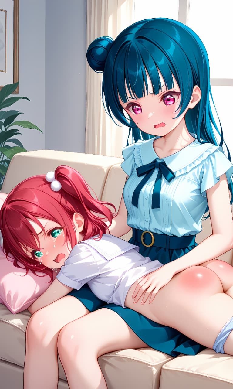 『ラブライブ！サンシャイン！！』 Aqours お尻叩きイラスト集 - サンプル画像 8