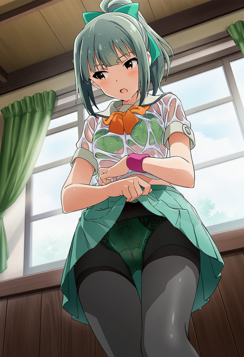 盗撮＆濡れ透けフェチ特化 2020年代アニメ作画特集 艦隊少女たちの濡れ透け教室生着替え その1 -500枚を撮影- - サンプル画像 4