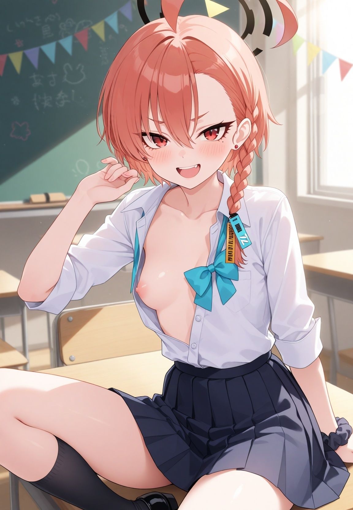 文化祭で清楚彼女が「クラス全員の孕ませ権利譲渡」で肉便器になるまで ブ〇ーアーカイブ Vol.2 - サンプル画像 10