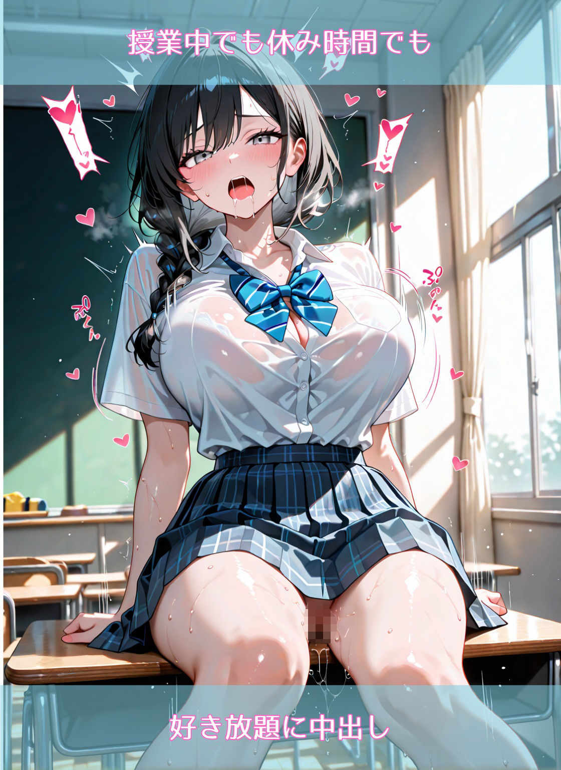 クラスメイトは中出しオ○ホ〜授業中も休み時間も、子宮が溢れるほど中出しされまくる〜 - サンプル画像 2