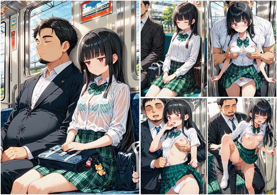 満員通学電車で中年おじさんに毎日痴●され続ける制服JK 〜声我慢の羞恥絶頂＆車内中出し孕ませ調教〜 - サンプル画像 1
