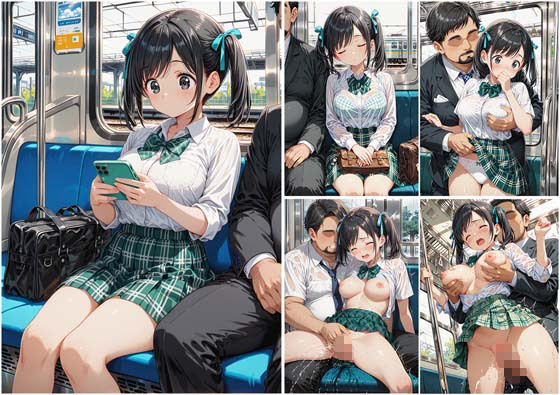 満員通学電車で中年おじさんに毎日痴●され続ける制服JK 〜声我慢の羞恥絶頂＆車内中出し孕ませ調教〜 - サンプル画像 8