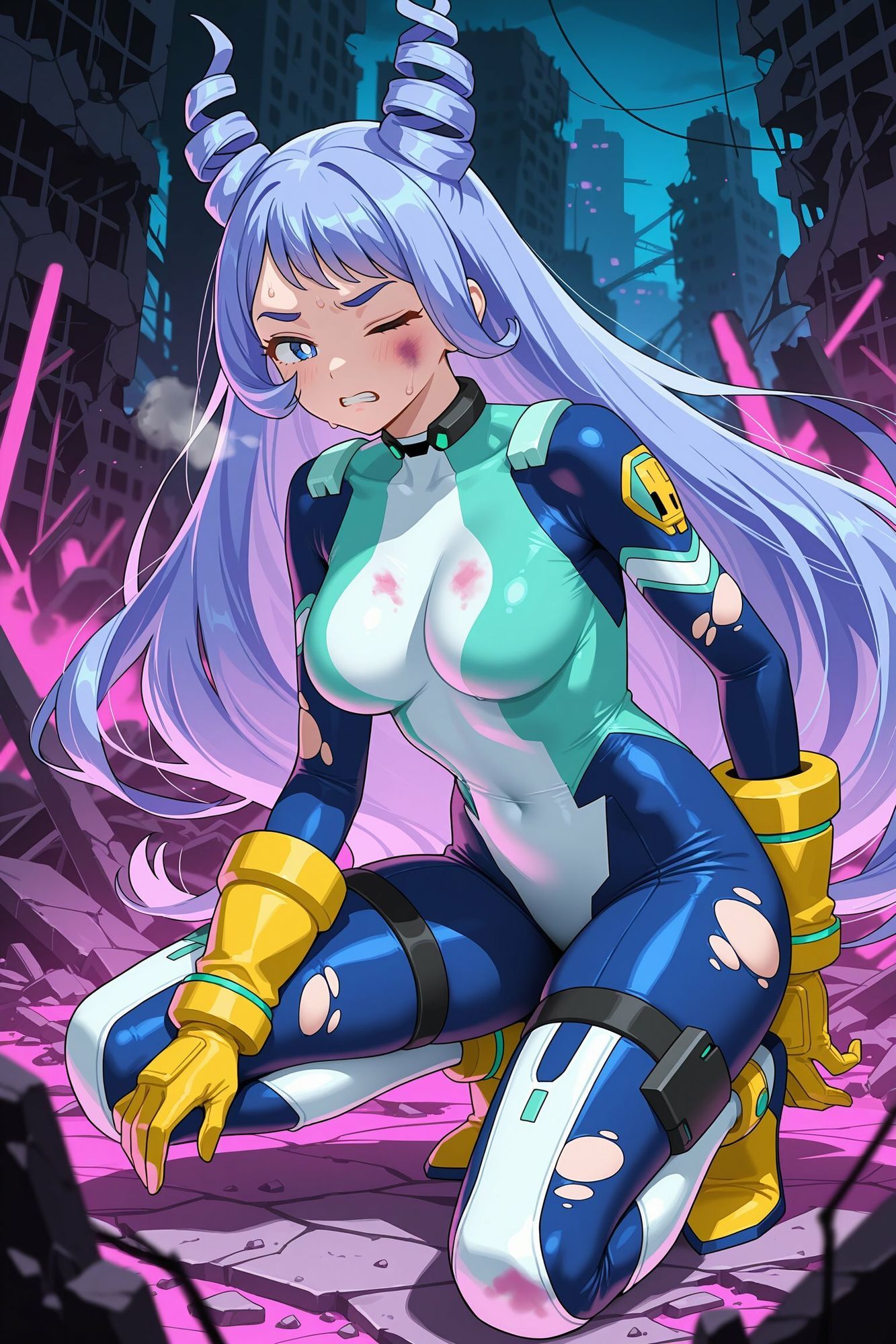 ヒーロー志望の少女たちが敗北の末に無様墜ちするまで【ヒ○アカ 八百万＆ねじれ篇】 - サンプル画像 5