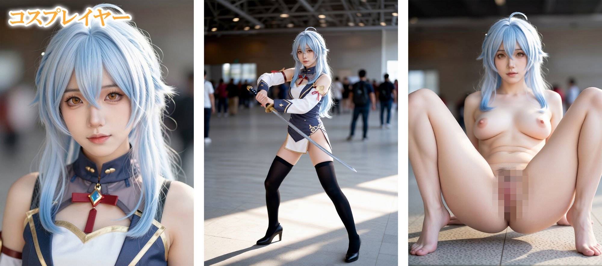 顔面フェチ  美少女達のドアップエロ顔  パパカツ女子  新体操  キャンペンガール  コスプレイヤー - サンプル画像 9