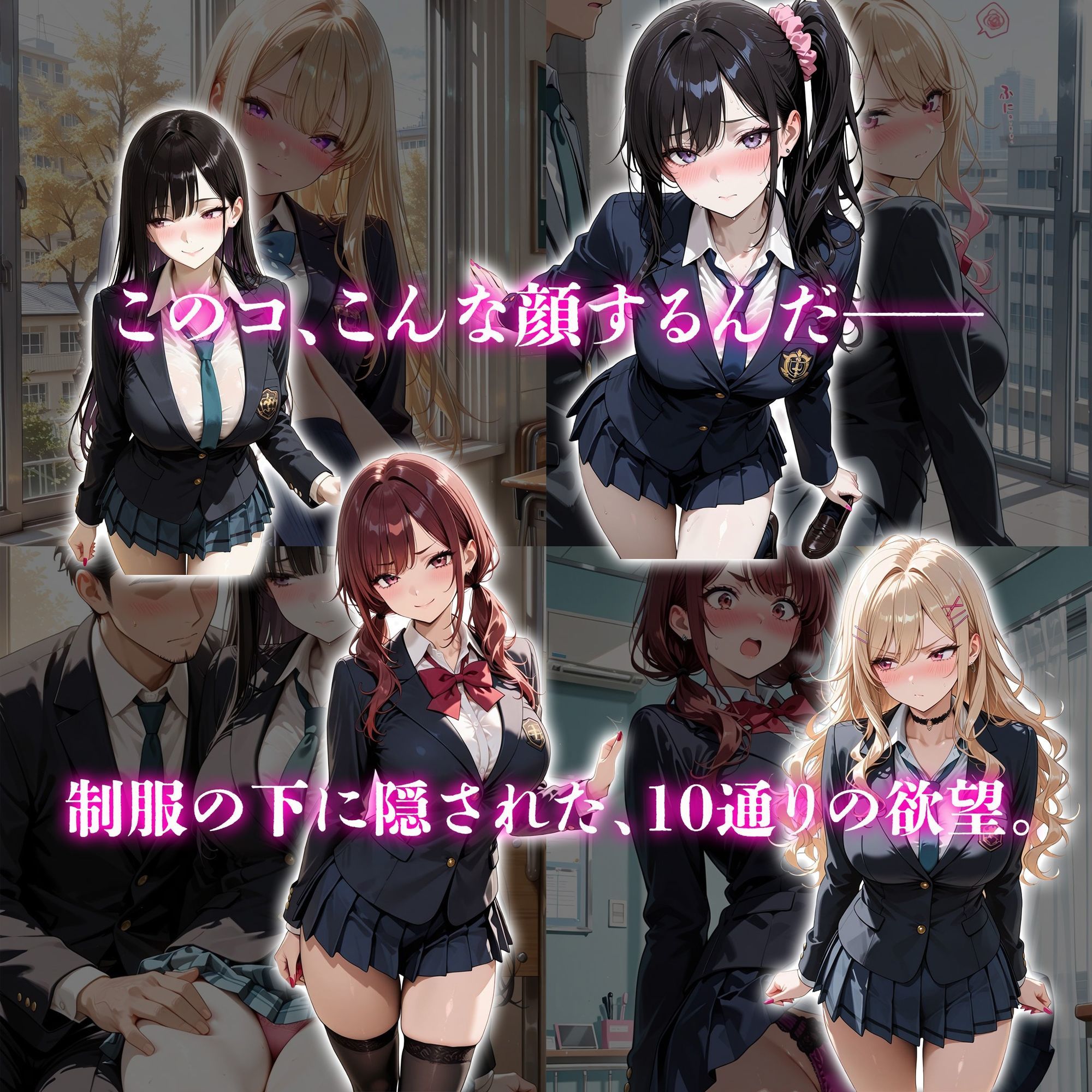 ギャルJK達を欲望のままに  射精し放題の濃厚女学園 - サンプル画像 4