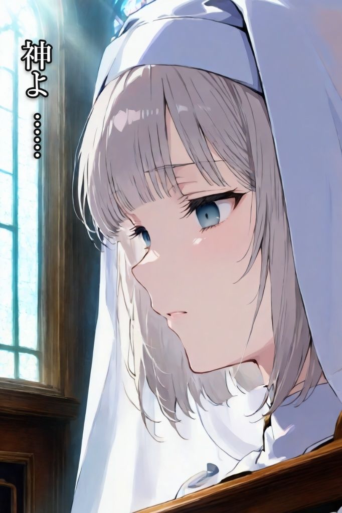 銀髪聖女  穢された純潔の祭儀 - サンプル画像 1