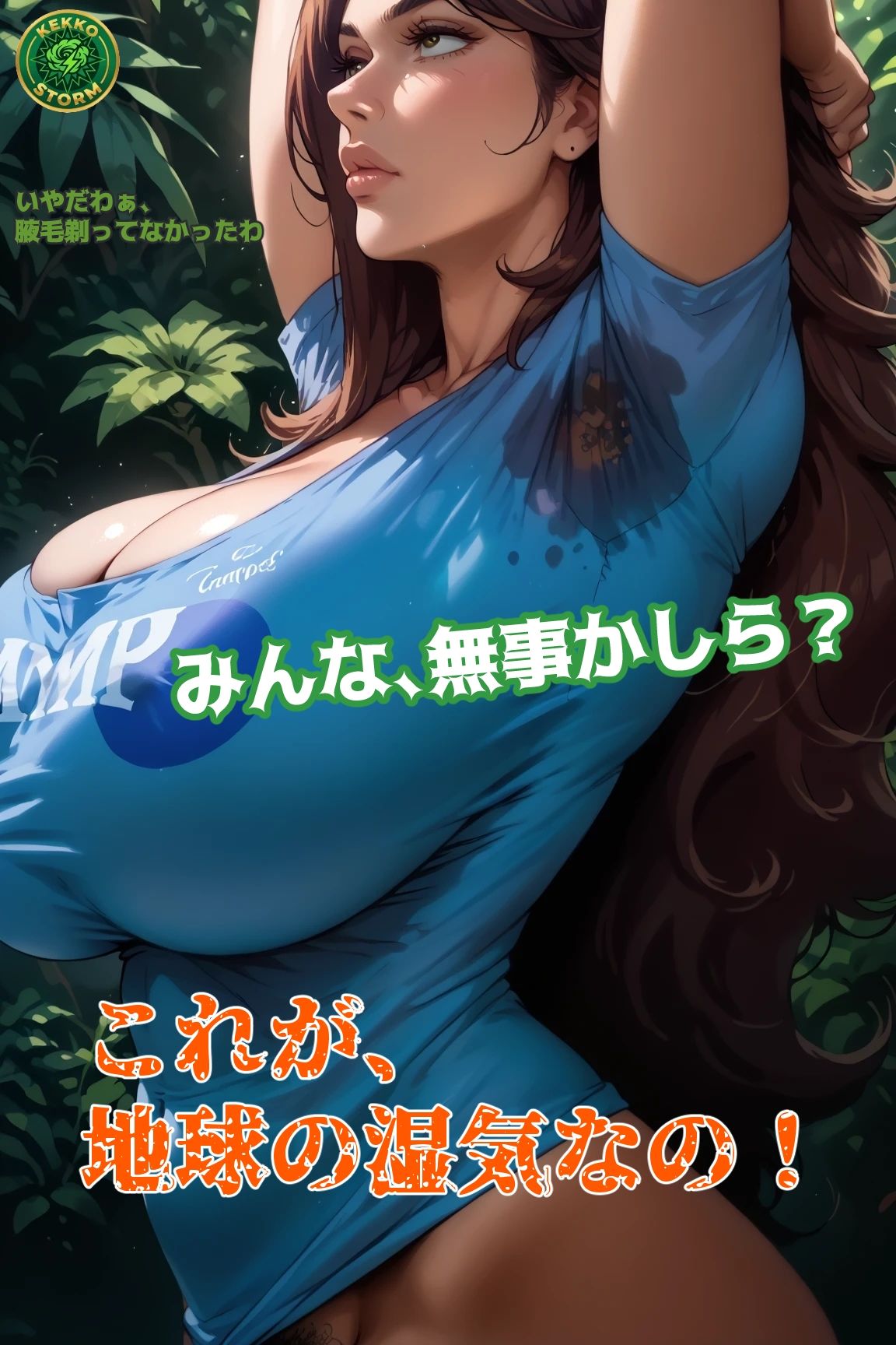 腋汗女03 - サンプル画像 1