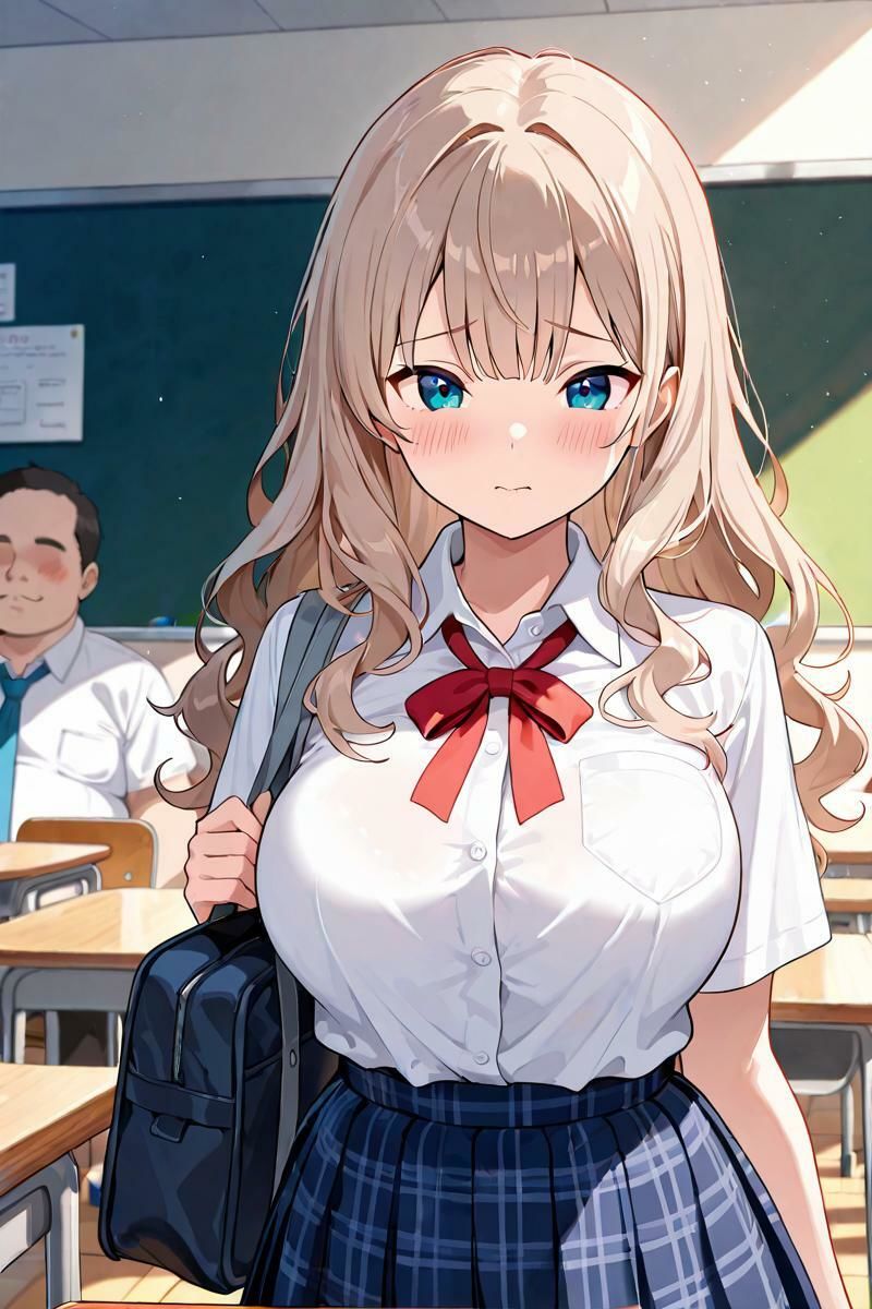 女子校生メス堕ち 〜栗色髪のお嬢様に種付け性指導〜 - サンプル画像 1