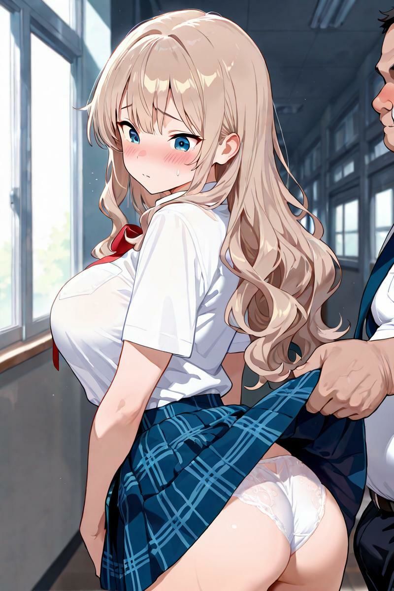 女子校生メス堕ち 〜栗色髪のお嬢様に種付け性指導〜 - サンプル画像 2