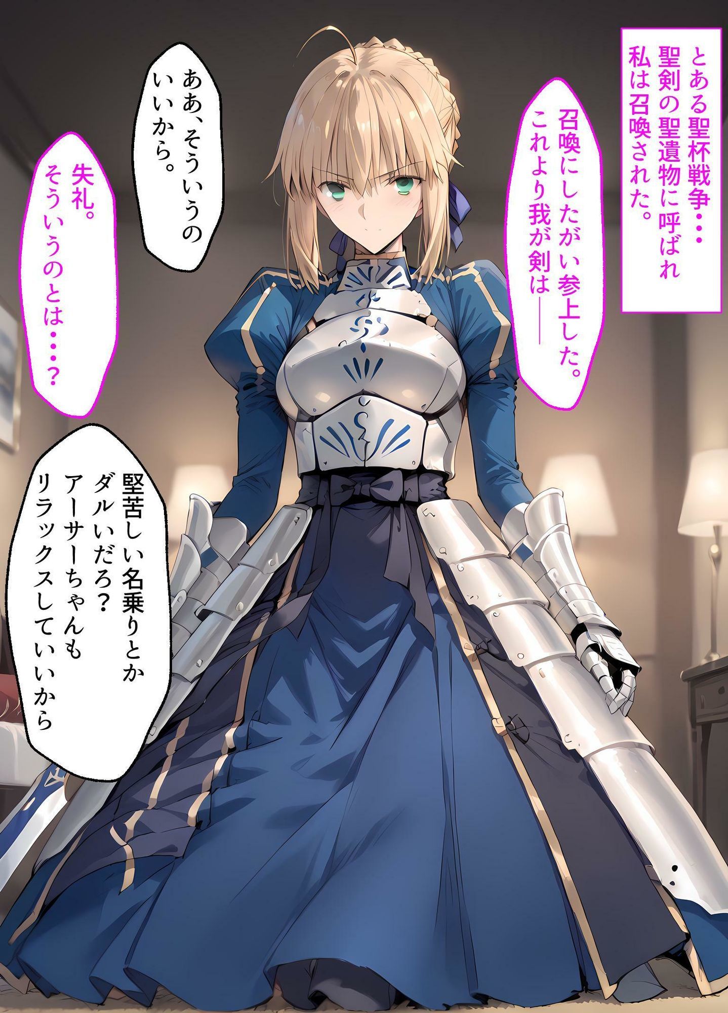 ハズレのマスターに召喚されて、令呪で花嫁にされ孕まされたセ●バーの末路 - サンプル画像 1