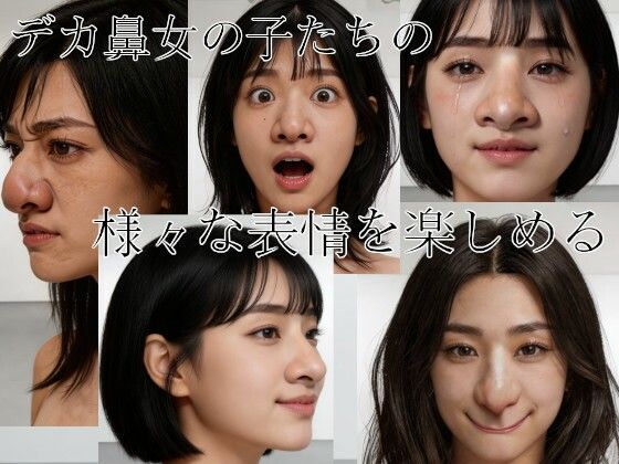 規格外の巨鼻〜屈辱の鼻フックに堕ちる巨鼻女性たち〜 - サンプル画像 2