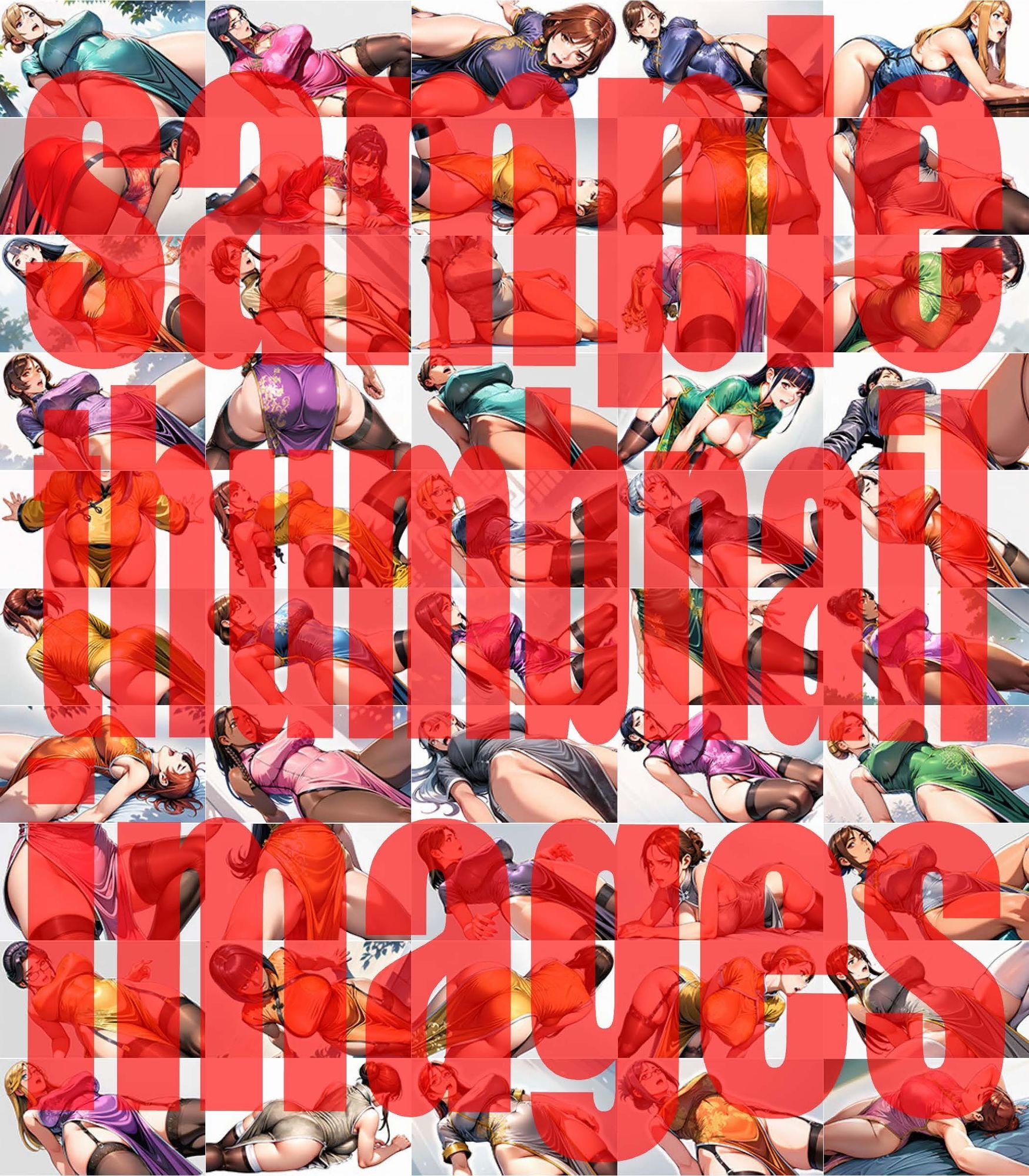 人妻チャイナドレスコレクション - サンプル画像 5