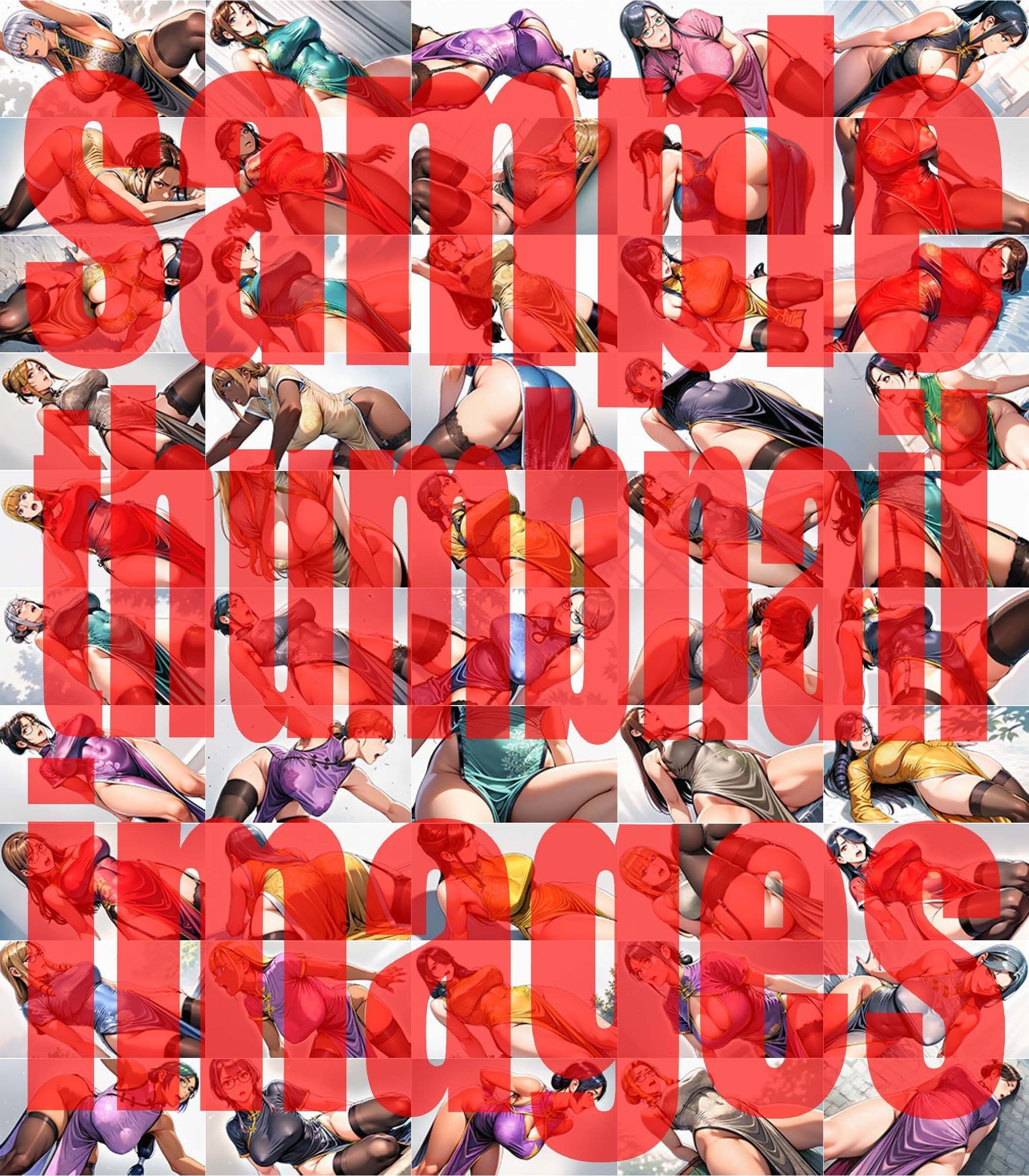 人妻チャイナドレスコレクション - サンプル画像 6