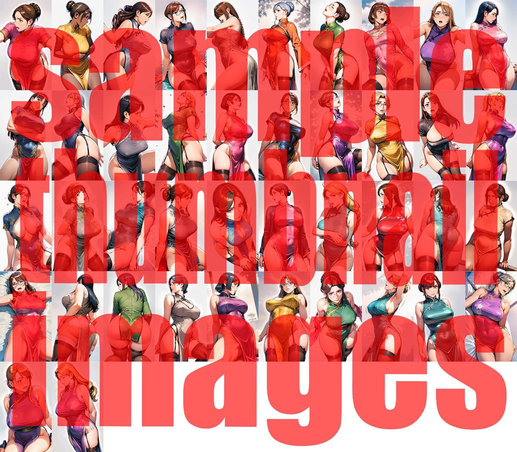 人妻チャイナドレスコレクション - サンプル画像 10