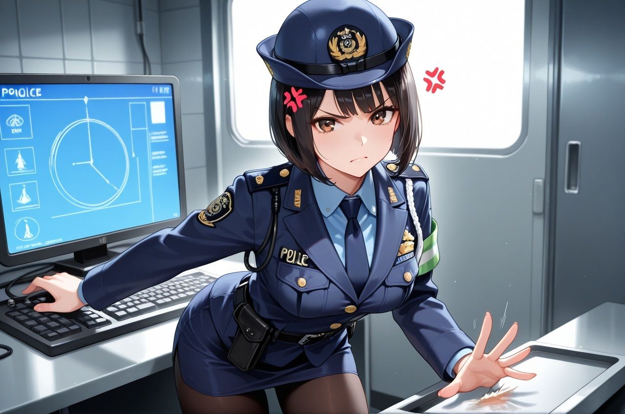 ザコ乳首ポリス 早苗さん その2 - サンプル画像 1