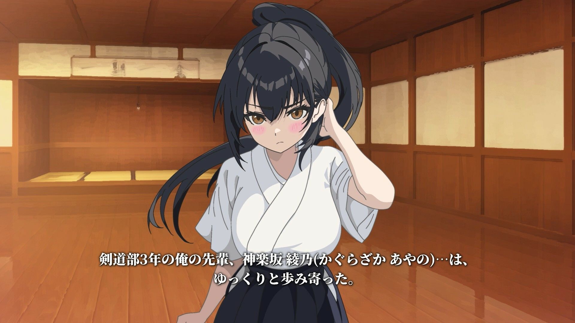 【Live2Dアニメ】剣道の試合で負けた俺を先輩がケア（エッチ）してくれる話 - サンプル画像 1