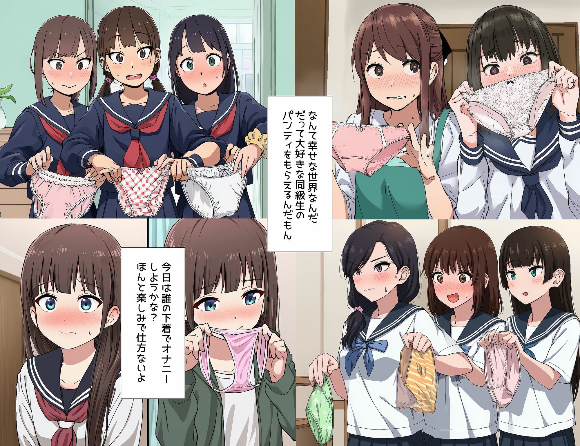 僕は同級生からなぜか下着をもらえる - サンプル画像 5