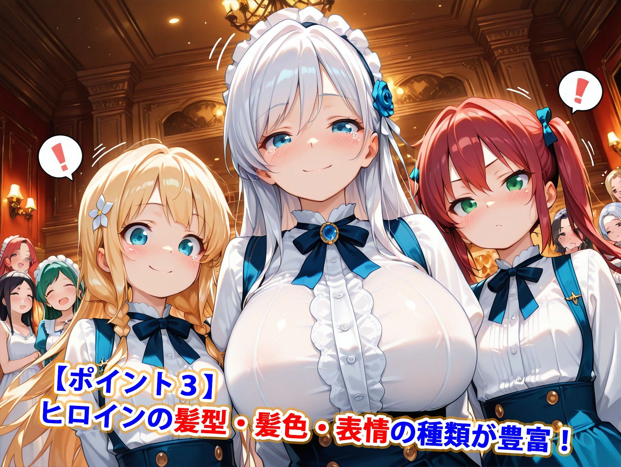 貴族令嬢ダンスパーティ乱交お見合い〜精液まみれイラマチオハードセックス婚〜（妊娠要素あり） - サンプル画像 4