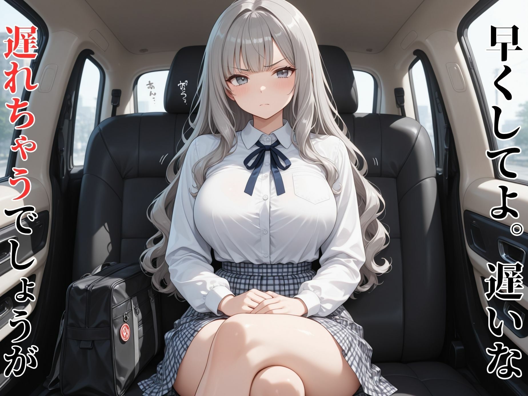 女子校生、タクシー運転手に拉致されレ●プ→快楽堕ち - サンプル画像 1