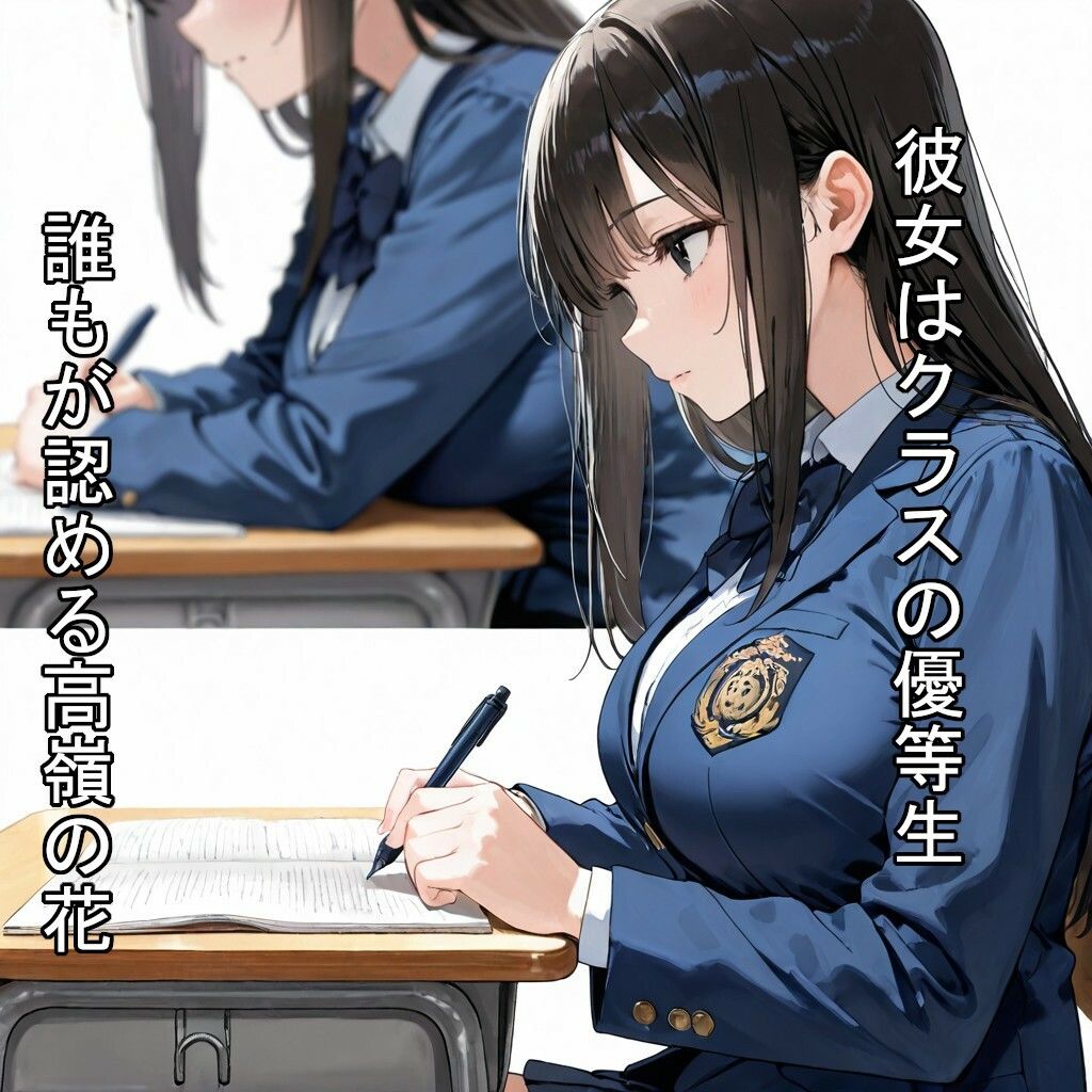 【制服】高嶺の花と過ごすナイショの時間 - サンプル画像 1