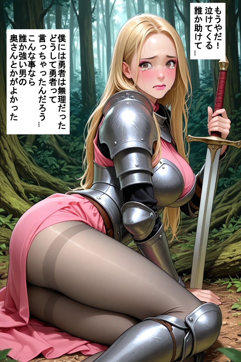 ふたなりファンタジー（ストーリー付） 男の娘の僕は勇者として異世界に転生して伝説になった - サンプル画像 4