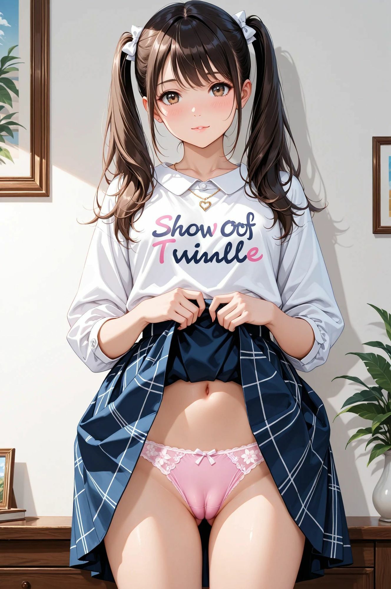 PANTY FETISH 自ら捲ってパンティ全部見せ（はーと） - サンプル画像 6