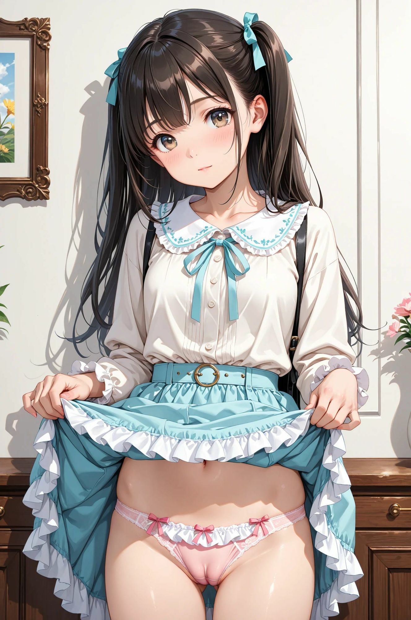 PANTY FETISH 自ら捲ってパンティ全部見せ（はーと） - サンプル画像 7